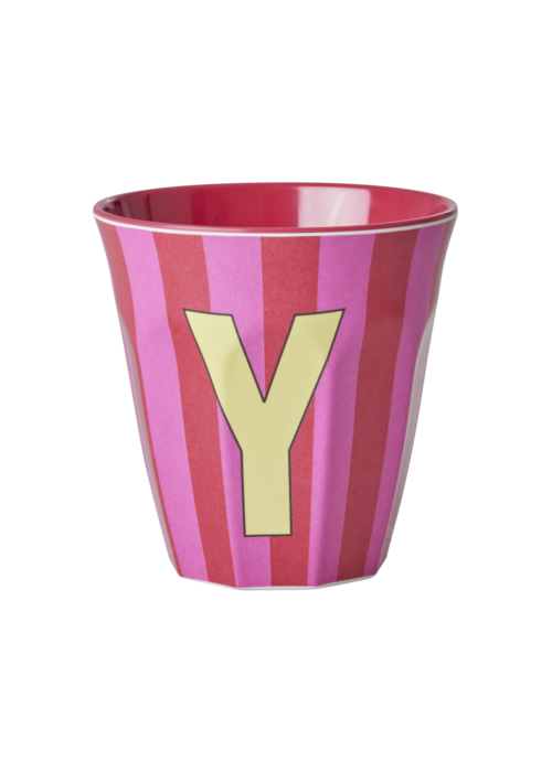 Rice Rice melcu-alpstr Letter Y Pink