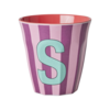 Rice Rice melcu-alpstr Letter S Pink