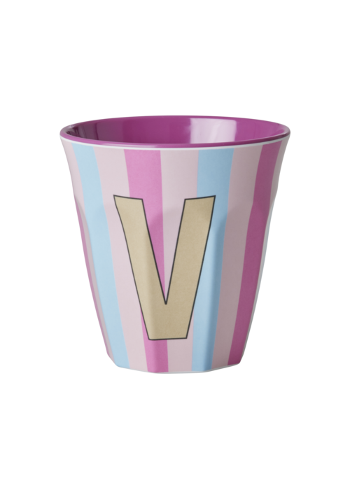 Rice Rice melcu-alpstr Letter V Pink