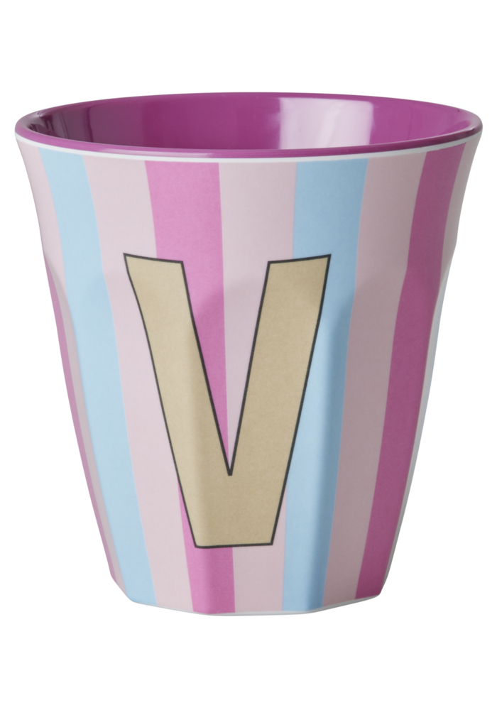 Rice melcu-alpstr Letter V Pink