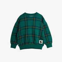 Mini Rodini Check aop sweatshirt Green 1