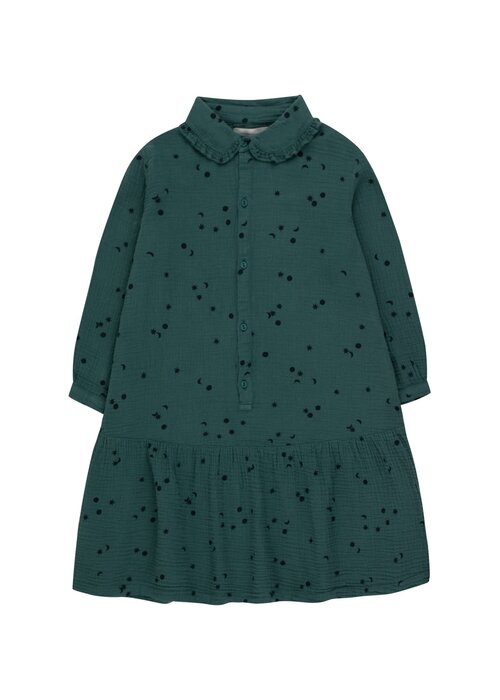 Tinycottons Tinycottons SKY FRILLS DRESS stormy blue/navy