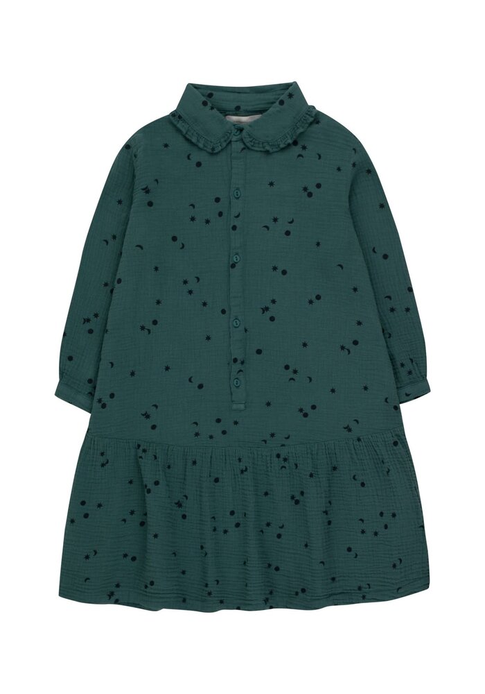 Tinycottons SKY FRILLS DRESS stormy blue/navy