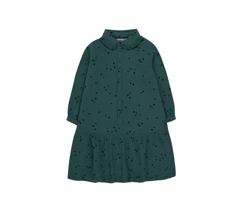 Tinycottons SKY FRILLS DRESS stormy blue/navy
