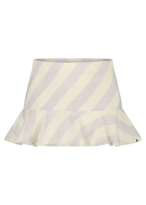 The New Chapter The New Chapter Woven skirt with slanted stripe and ruffle