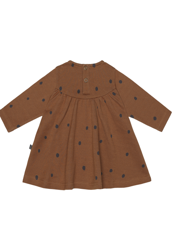 House of Jamie Baby Doll Dress Ginger Bread Dots