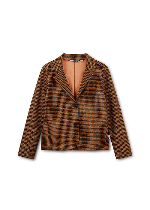 Moodstreet Moodstreet Girls jacquard blazer Toffee