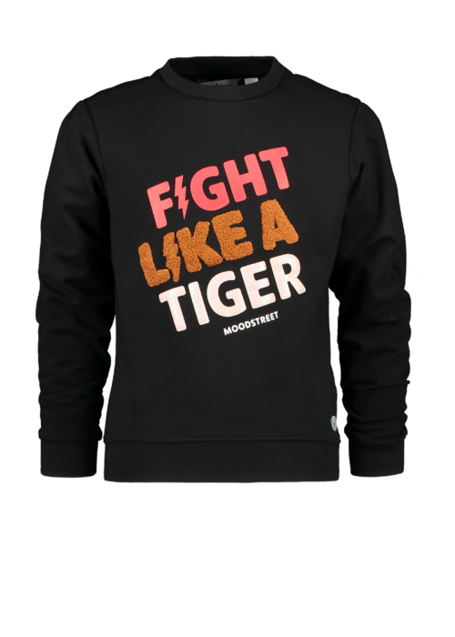 Moodstreet Moodstreet MT sweater shoulder pleats Black