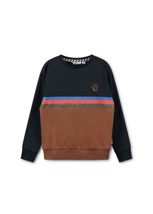 Moodstreet Moodstreet Boys colorblock sweater Black