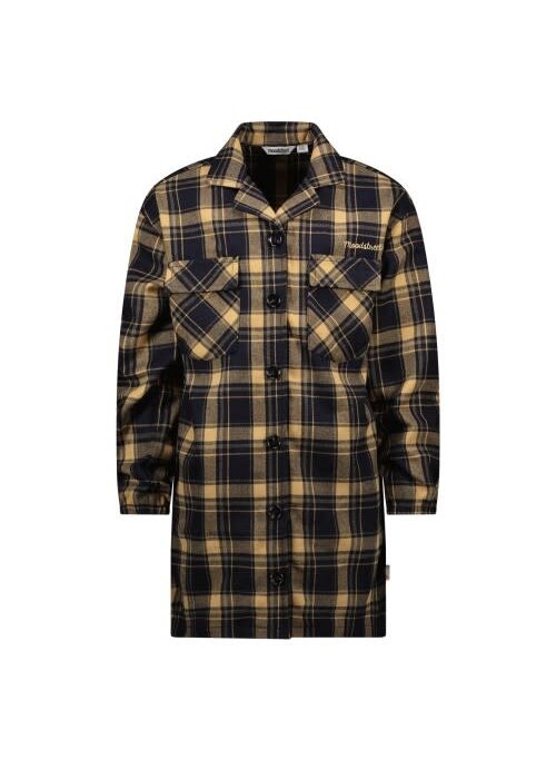 Moodstreet Moodstreet MT shirt dress check Sand