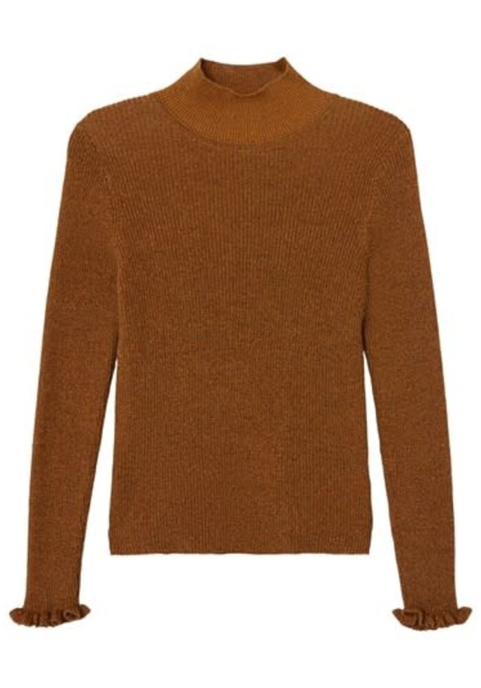 Name it NKFRIAGLITTER LS KNIT Bone Brown