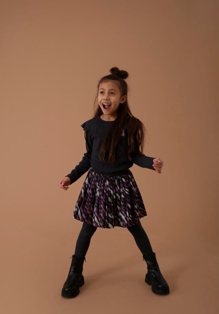 Jubel Rok plissé - Forest Fancy Antraciet