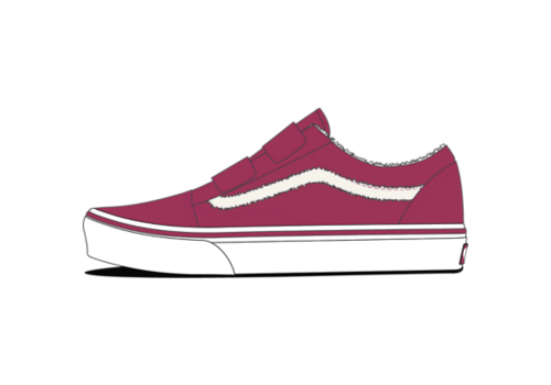 Vans Vans Old Skool V Sherpa Pop CHERRIES JUBILEE