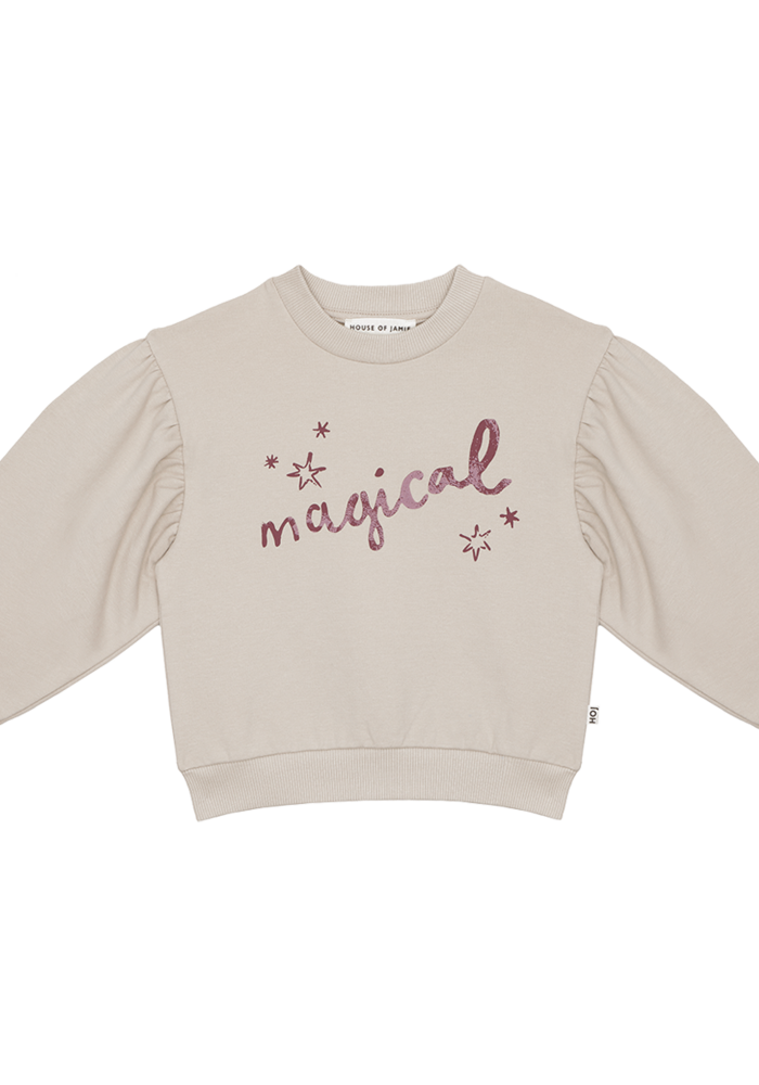 House of Jamie Balloon Sweater French Grey