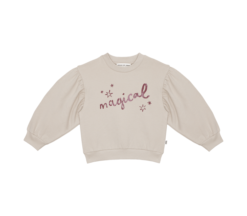 House of Jamie Balloon Sweater French Grey