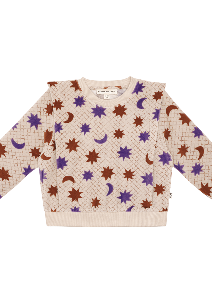 House of Jamie Shoulder Sweater Magical Stars