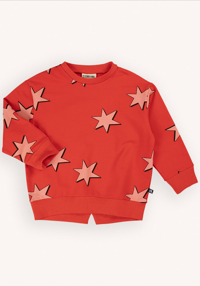 CarlijnQ Stars - girls sweater with split
