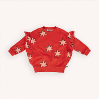 CarlijnQ Stars - girls sweater ruffled