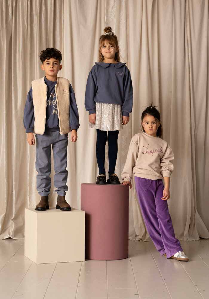 House of Jamie Balloon Sweater French Grey