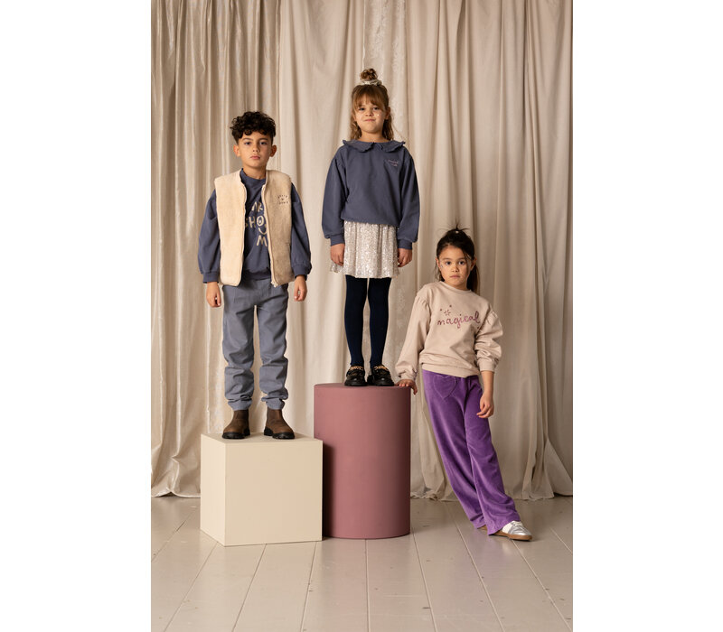 House of Jamie Balloon Sweater French Grey