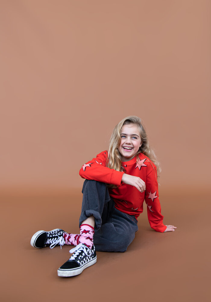 CarlijnQ Stars - girls sweater with split