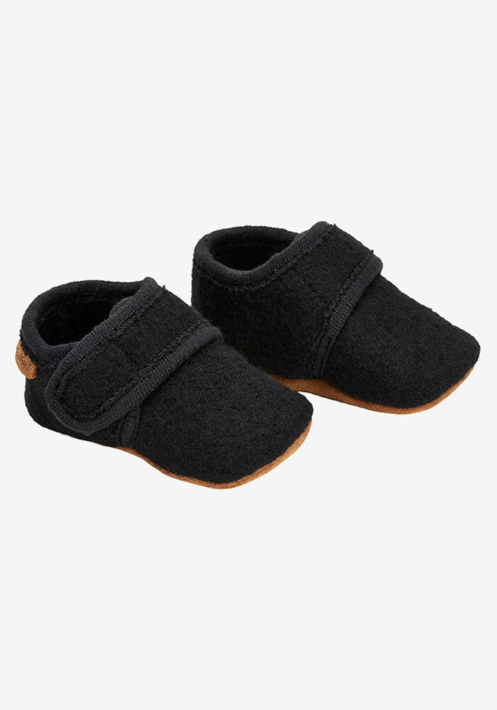 Enfant Baby Wool slippers Black
