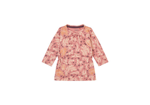 Noppies Noppies Girls Dress Faura long sleeve allover print Old Rose