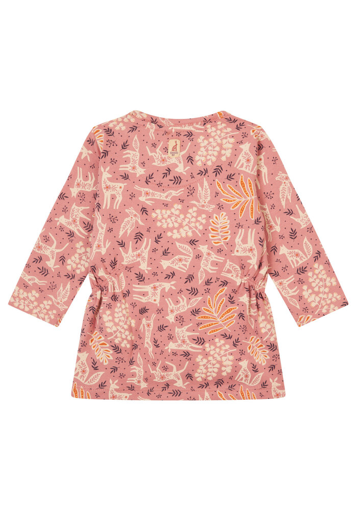 Noppies Girls Dress Faura long sleeve allover print Old Rose