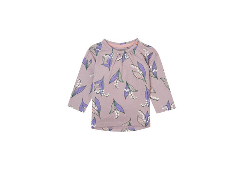 Noppies Noppies Girls Tee Falicon long sleeve allover print Nirvana