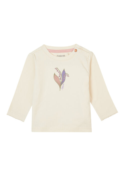 Noppies Noppies Girls Tee Fontaine long sleeve Buttercream