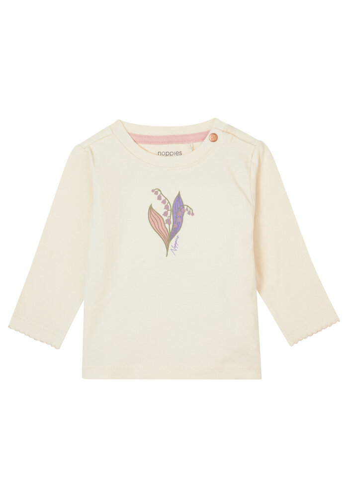 Noppies Girls Tee Fontaine long sleeve Buttercream