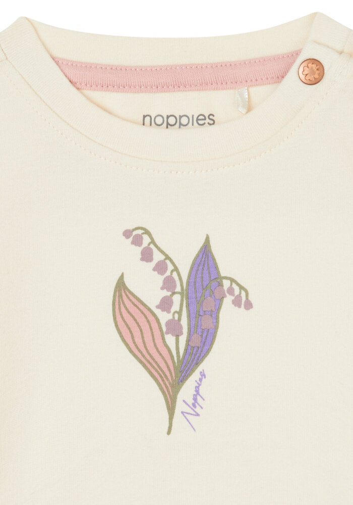 Noppies Girls Tee Fontaine long sleeve Buttercream