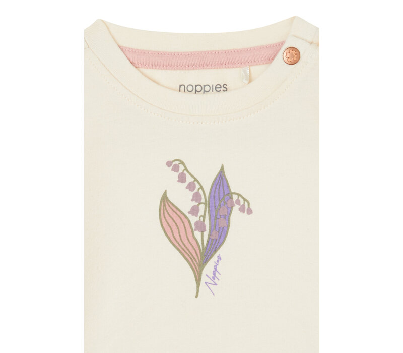 Noppies Girls Tee Fontaine long sleeve Buttercream