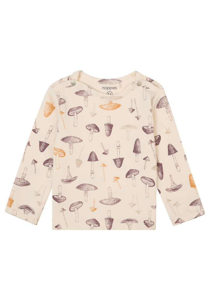Noppies Unisex Tee Grabels long sleeve allover print Buttercream