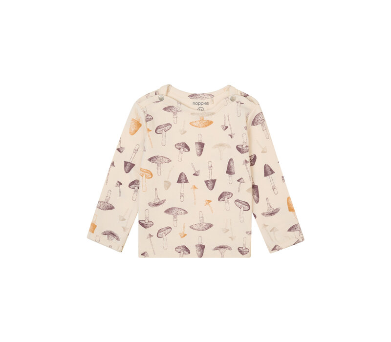 Noppies Unisex Tee Grabels long sleeve allover print Buttercream