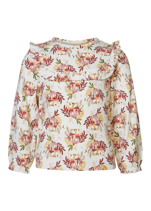 Noppies Noppies Girls Tee Jianguo long sleeve allover print Buttercream