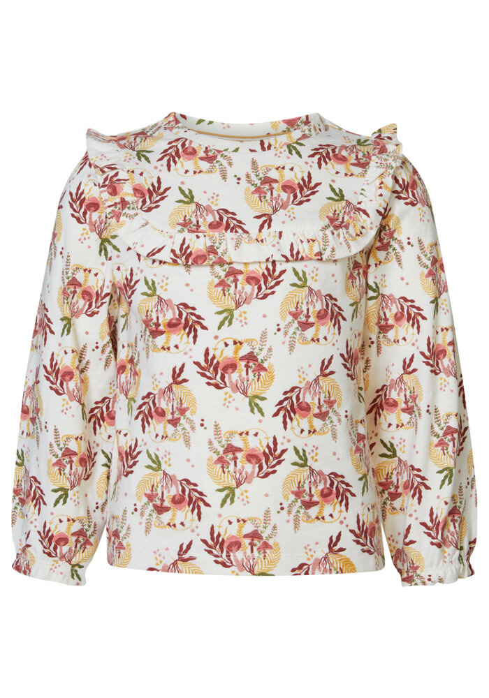 Noppies Girls Tee Jianguo long sleeve allover print Buttercream