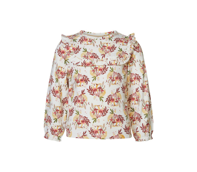Noppies Girls Tee Jianguo long sleeve allover print Buttercream