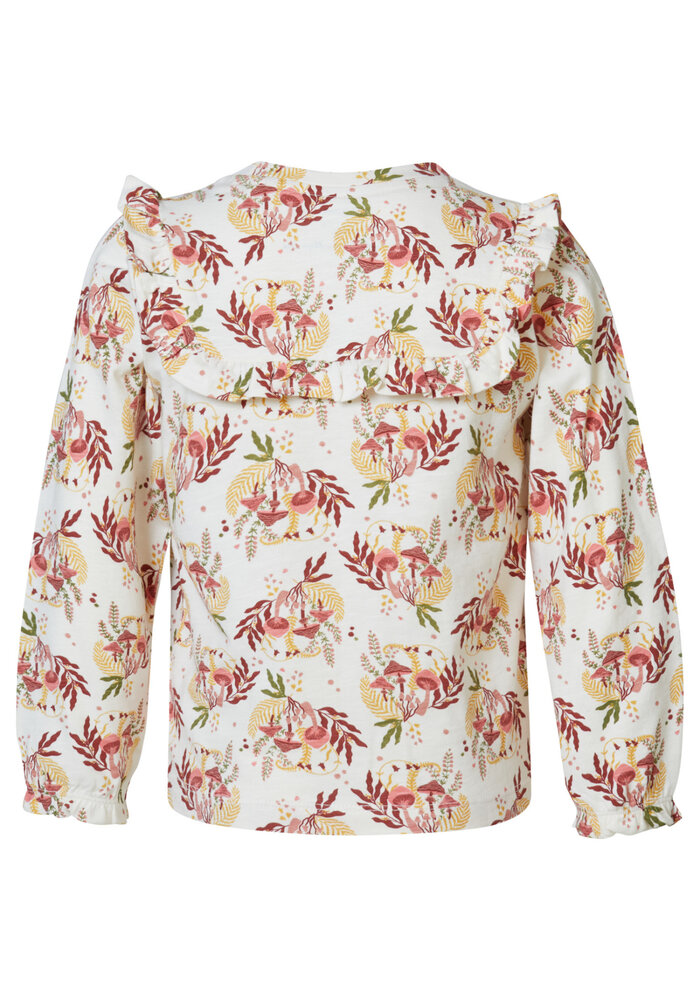 Noppies Girls Tee Jianguo long sleeve allover print Buttercream