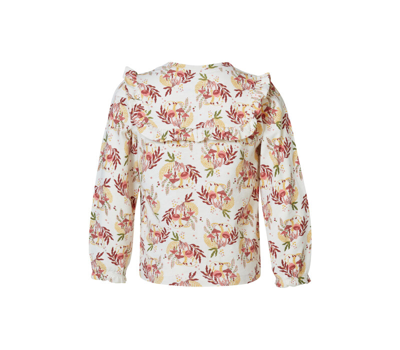 Noppies Girls Tee Jianguo long sleeve allover print Buttercream