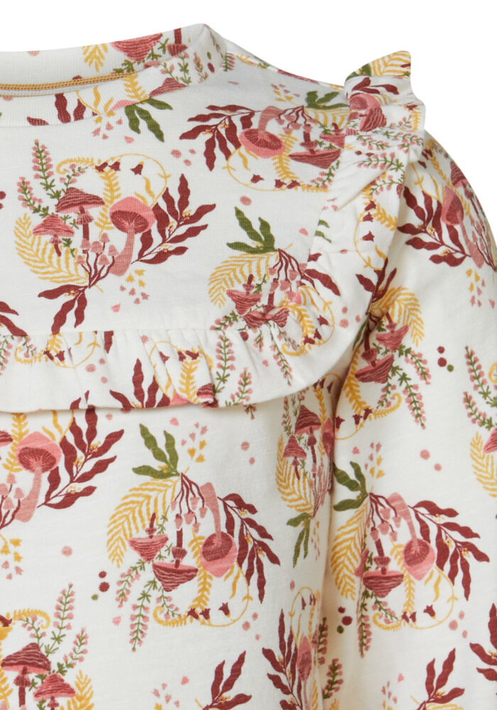 Noppies Girls Tee Jianguo long sleeve allover print Buttercream