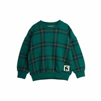 Mini Rodini Check aop sweatshirt Green 1
