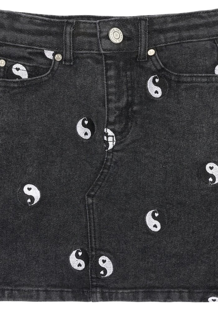 The New Lykke Denim skirt Black denim wash