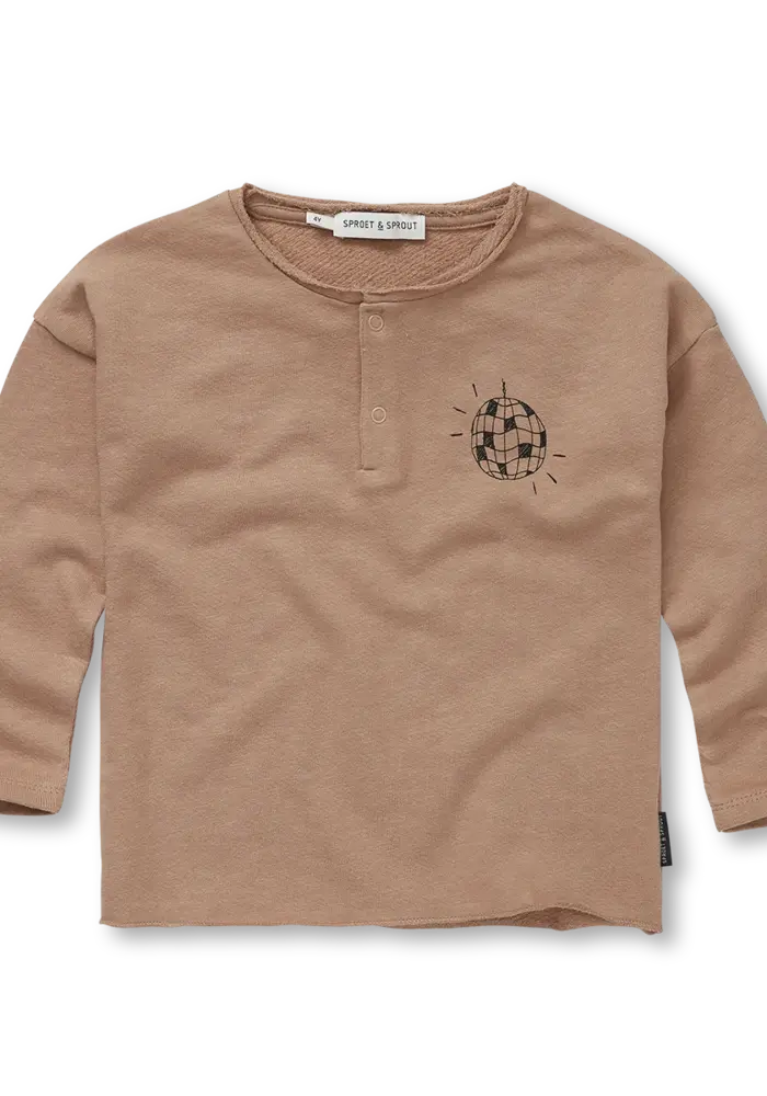 Sproet & Sprout Grandad sweatshirt praline