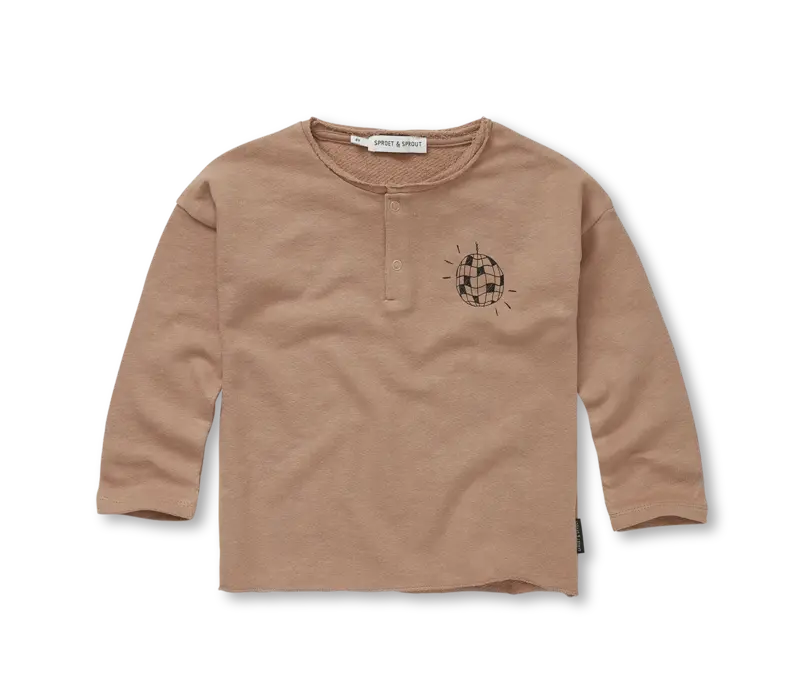 Sproet & Sprout Grandad sweatshirt praline