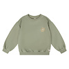 Daily seven Daily Seven Oversized Sweater Big Flower Light Army