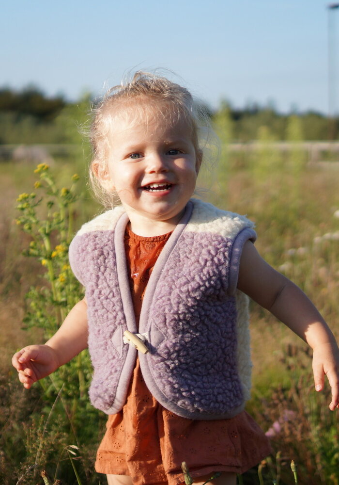 We Are Wovens Bodywarmer Lavander Tea