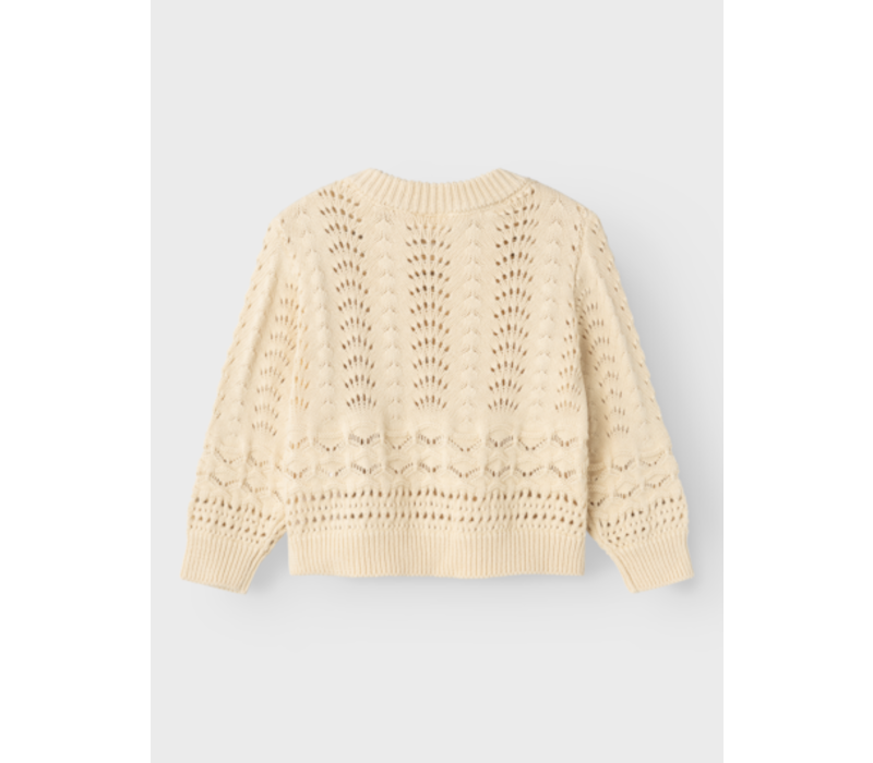 Lil'Atelier NMFLALE  LS  KNIT LIL Bleached Sand
