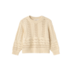 Lil' Atelier Lil'Atelier NMFLALE  LS  KNIT LIL Bleached Sand