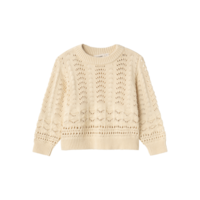 Lil'Atelier NMFLALE  LS  KNIT LIL Bleached Sand